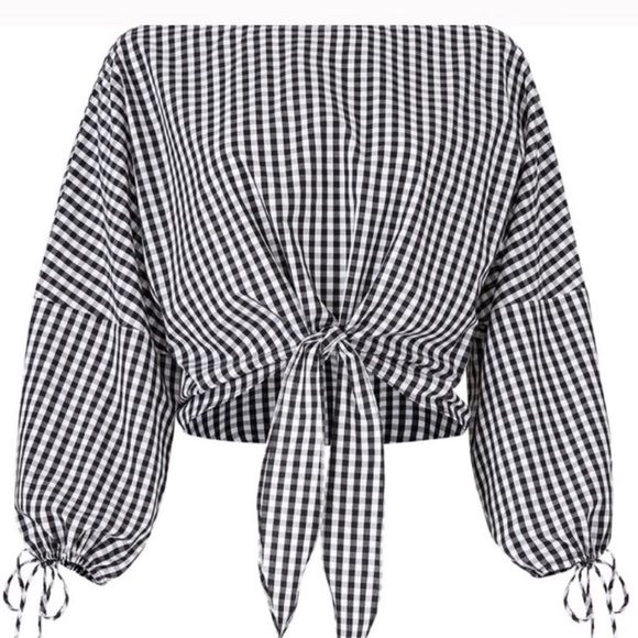 Greylin gingham-check button-down shirt size large - Picture 2 of 2